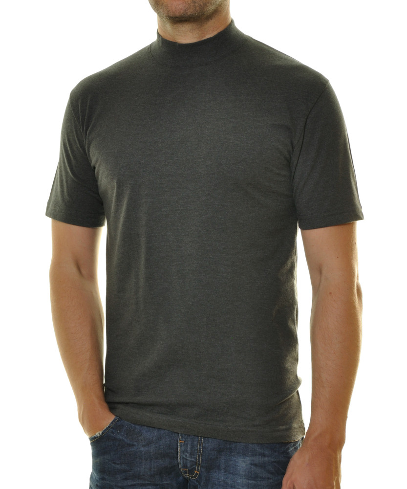 T-Shirt with mock neck