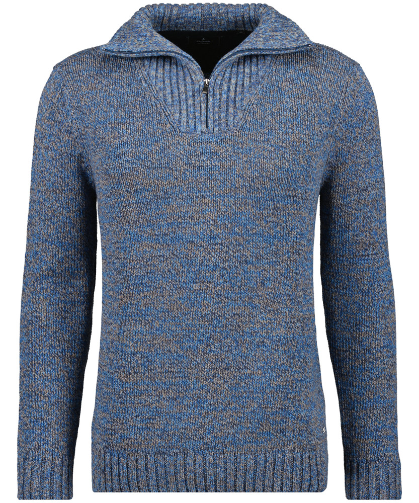 LONG & TALL Troyer sweater tweed