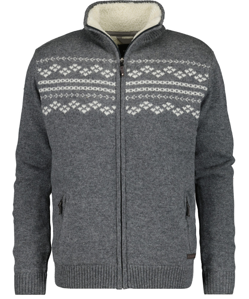 Outdoor-Cardigan mit Teddyfutter