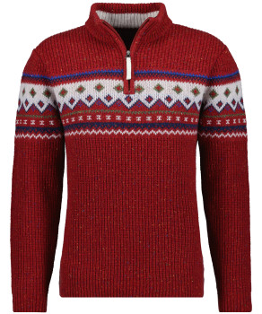 Sweater with stand up collar norwegian style