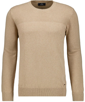 Knitted sweater solid, Cotton/linen