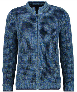 Cardigan with stand up collar