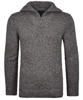 LONG & TALL Tweed-Pullover mit Troyer