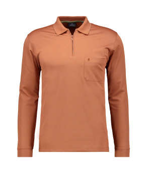 RAGMAN Softknit-Polo Fineliner mit Zip