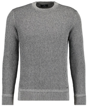 LONG&TALL: Sweater round neck bicolour, cotton/cashmere