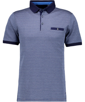 Polo tricolor, mercerized cotton