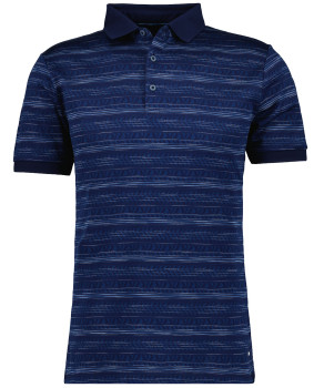 Jacquard polo, mercerized cotton