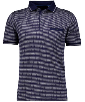 Polo striped, mercerized cotton