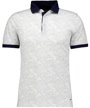 Polo alloverprint, merc. cotton