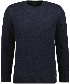 Sweater with Roundneck and Structure.