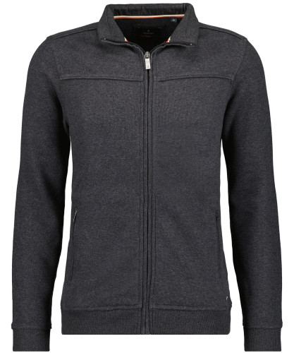 Sweatjacket with Zip Anthracite-019