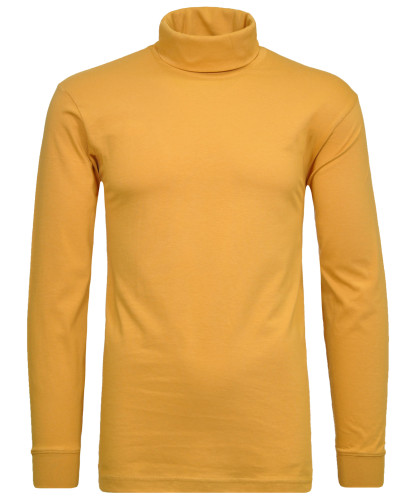 Basic Rollkragenshirt langarm Kürbis-536