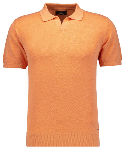 Strick-Pullover Kurzarm, Resortkragen Apricot-527