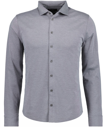 Softknit polo with Kent collar, modern fit Silver