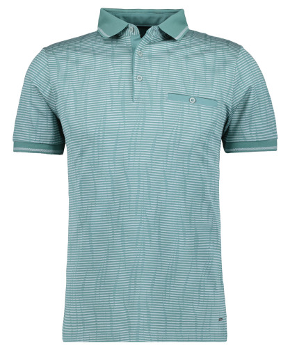 Polo striped, mercerized cotton Mint-320