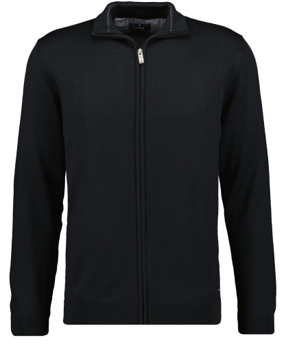 Merino Cardigan Black-009