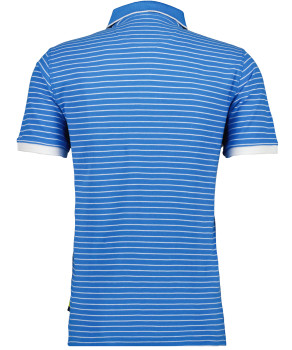 Piqué-Polo with fine stripes