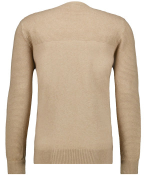 Knitted sweater solid, Cotton/linen