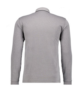 Softknit polo Jacquard, long sleeve