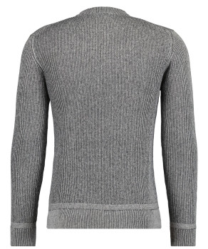 LONG&TALL: Rundhals-Pullover Bicolour, Baumwolle-Kaschmir