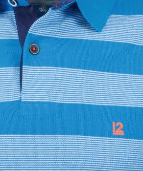 Piqué-Poloshirt with stripes