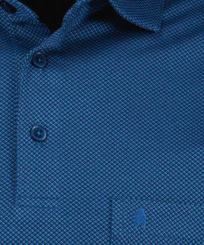 Poloshirt langarm, gemustert