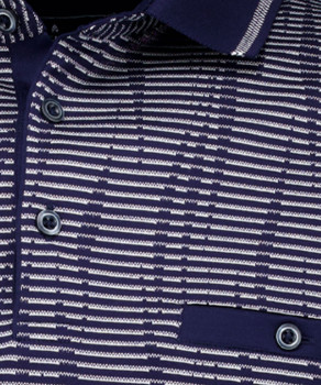 Polo striped, mercerized cotton